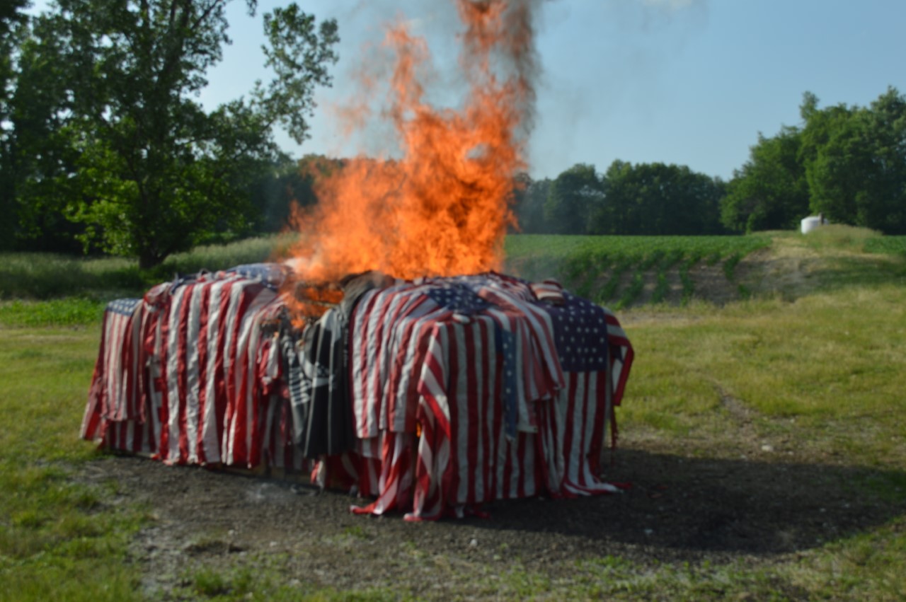 Flag Burning Held In Cassadaga News, Sports, Jobs Post Journal